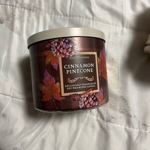 Bath & Body Works Cinnamon Pinecone Soy Candle